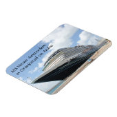 MS Nieuw Amsterdam Cruise Ship on Aruba Karibik Magnet (Linke Seite)