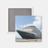 MS Nieuw Amsterdam Kreuzfahrtschiff auf Aruba Magnet (Vorderseite/Rückseite)