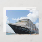 MS Nieuw Amsterdam Kreuzfahrtschiff auf Aruba Postkarte (Vorne/Hinten)