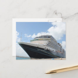 MS Nieuw Amsterdam Kreuzfahrtschiff auf Aruba Postkarte