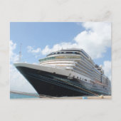 MS Nieuw Amsterdam Kreuzfahrtschiff auf Aruba Postkarte (Vorderseite)