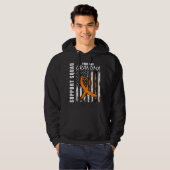 MS Oma Multiple Sklerose Bewusstsein US-Flagge Fa Hoodie (Vorne ganz)