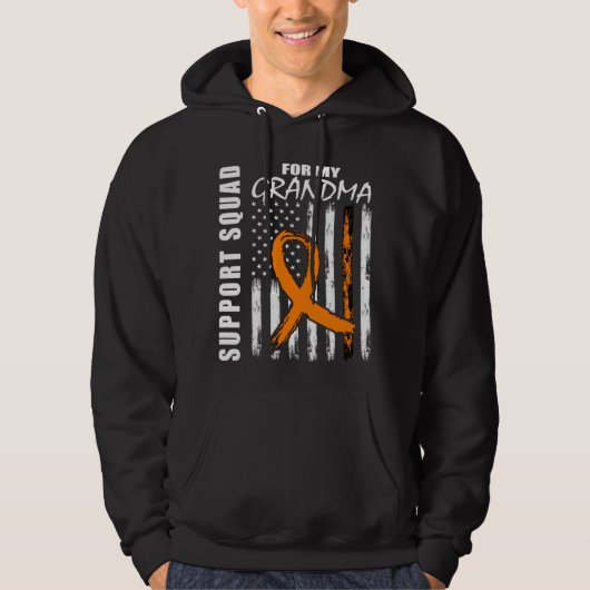 MS Oma Multiple Sklerose Bewusstsein US-Flagge Fa Hoodie (Vorderseite)