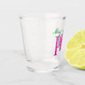 Ms. PhD. Shot Glass | Pink & Green Doctorate  Schnapsglas (Links)