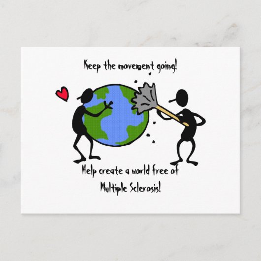 MS-Sensibilisierungskarte Postkarte (Vorderseite)