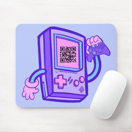 ms.Sniperprincess-Mauspad mit QR-Code Mousepad (Mit Mouse)