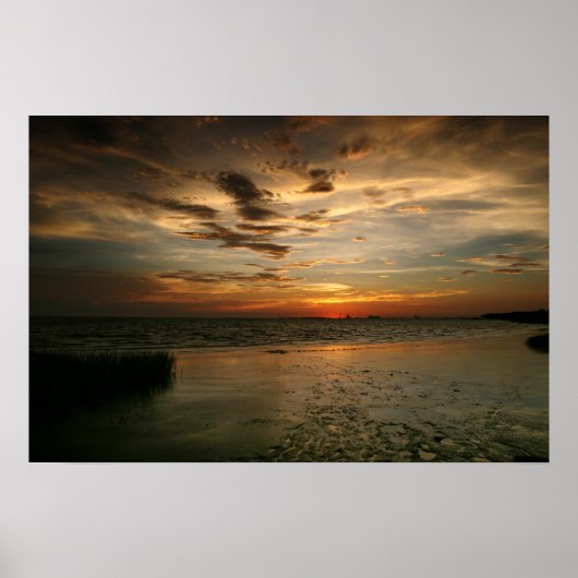MS Sunset Print Poster (Vorne)