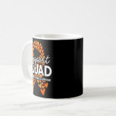 Ms Support Squad Multiple Sclerosis Awareness Oran Kaffeetasse (Vorderseite Links)
