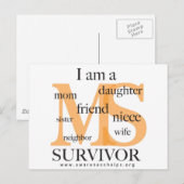 MS Survivor - weiblich Postkarte (Vorne/Hinten)