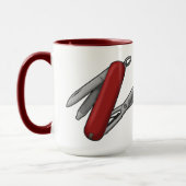 M's Swiss Style Multitool Knife Tasse für Vater (Links)