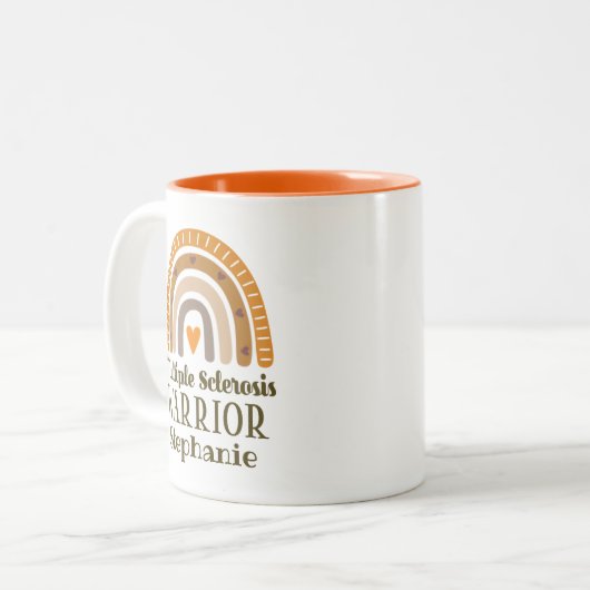 MS-Unterstützung für Multipler Sklerose Zweifarbige Tasse (Vorderseite Links)