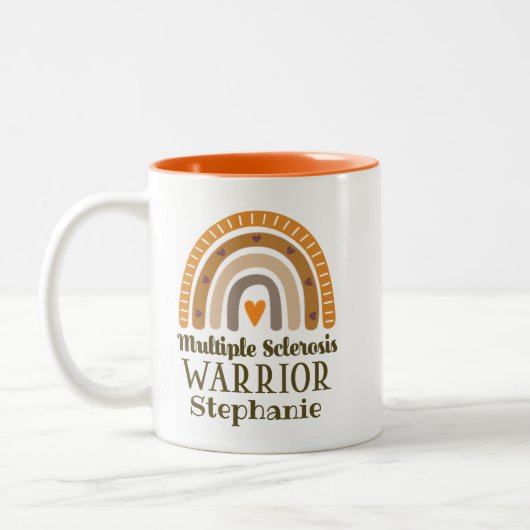 MS-Unterstützung für Multipler Sklerose Zweifarbige Tasse (Links)