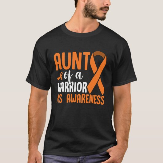 MS Warrior Multiple Sclerosis Awareness Grandma Of T-Shirt (Vorderseite)