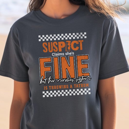 MS Warrior Support Geschenk, verdächtiges lustiges Tri-Blend Shirt