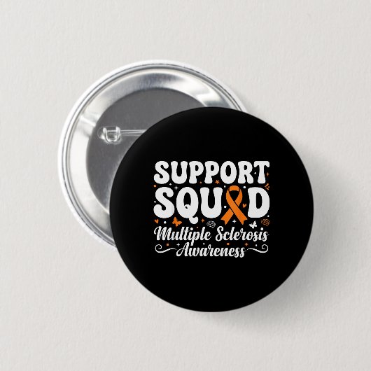 MS Warrior Support Squad Multiple Sklerose Button (Vorne & Hinten)