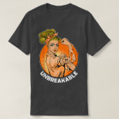 MS Warrior Unbreakable Multiple Sclerosis Awarenes T-Shirt (Design vorne)