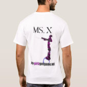 Ms.X Shirt mit ROSA AUGE (Rückseite)