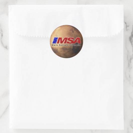 MSA-Round-Aufkleber Runder Aufkleber (Tasche)