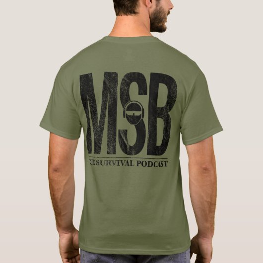 MSB ziehen voll sich zurück T-Shirt (Rückseite)