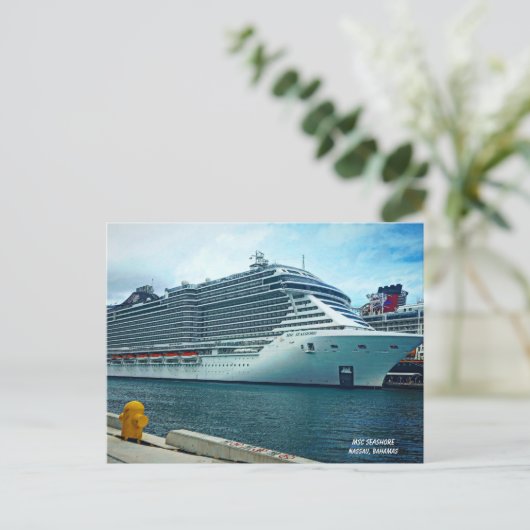 MSC Cruise Postcard Postkarte (Stehend Vorderseite)