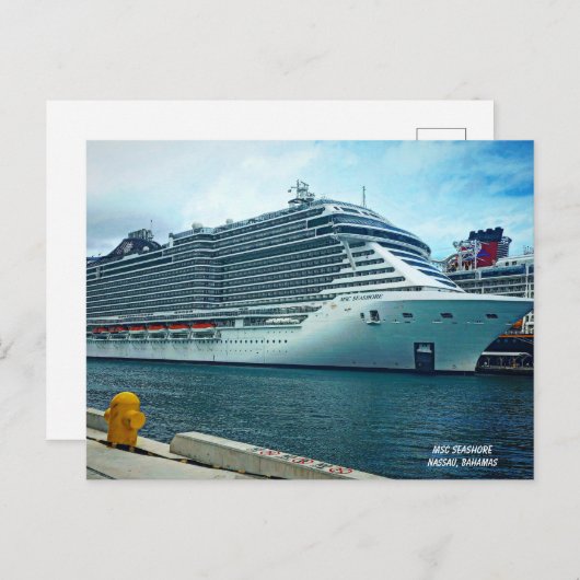 MSC Cruise Postcard Postkarte (Vorne/Hinten)