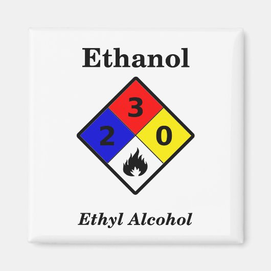 MSDS-Warnsymbol für Ethanol Magnet (Vorne)