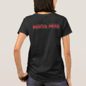 MSG 2019 Rescue Squad - Frauenrot-Buchstaben Schwa T-Shirt (Rückseite)