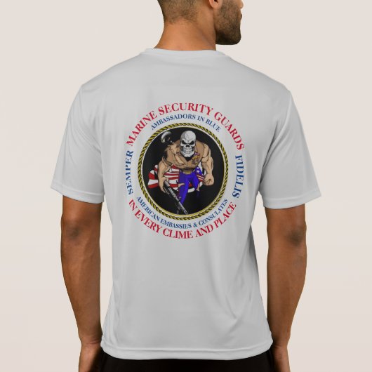 MSG-BOTSCHAFTER IN BLAU T-Shirt (Rückseite)