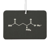 MSG MonoNatrium Glutamate Molecule Chemische Forme Autolufterfrischer (Vorderseite)