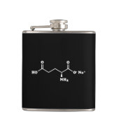 MSG MonoNatrium Glutamate Molecule Chemische Forme Flachmann (Vorderseite)