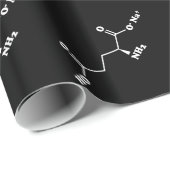 MSG MonoNatrium Glutamate Molecule Chemische Forme Geschenkpapier (Rolleneckpunkt)