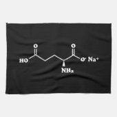 MSG MonoNatrium Glutamate Molecule Chemische Forme Geschirrtuch (Horizontal)