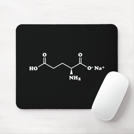 MSG MonoNatrium Glutamate Molecule Chemische Forme Mousepad (Mit Mouse)