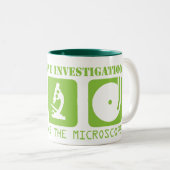 MSI: Mikroskop-Ikonen-Tasse Zweifarbige Tasse (VorderseiteRechts)
