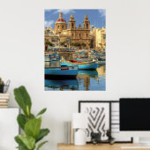 Msida Malta Travel Poster (Heimbüro)