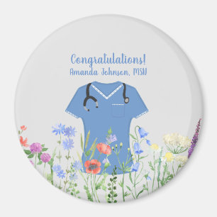 MSN Krankenpfleger Blue Scrubs Magnet