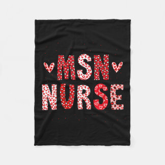 Msn Krankenschwester Lustiger Student Master Of Sc Fleecedecke