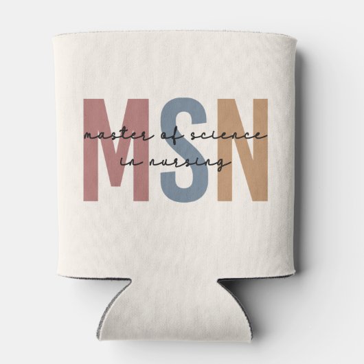 MSN Master of Science in Nursing Abschluss Dosenkühler (Rückseite)