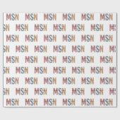 MSN Master of Science in Nursing Abschluss Geschenkpapier (Flach)