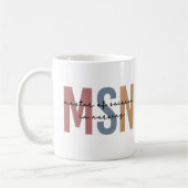 MSN Master of Science in Nursing Abschluss Kaffeetasse (Links)