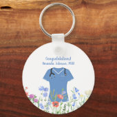 MSN Nurse Blue Scrubs Schlüsselanhänger (Vorderseite)
