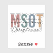 MSOT-Master für Berufstherapie Aufkleber (Blatt)