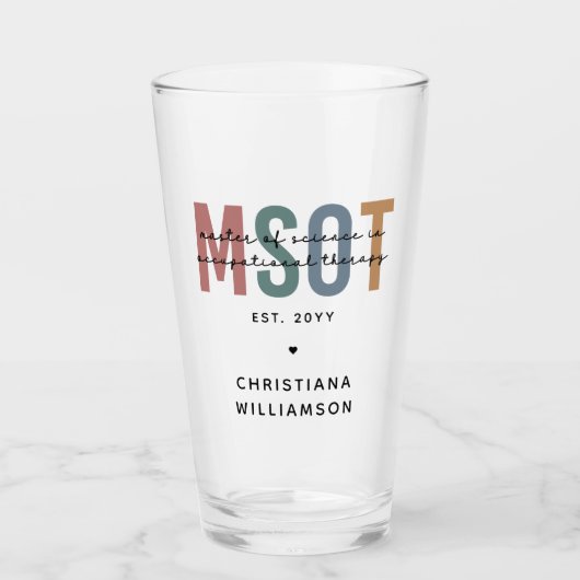 MSOT-Master für Berufstherapie Glas (Vorderseite)