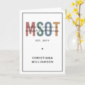 MSOT-Master für Berufstherapie Karte (Gelbe Blume)