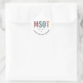 MSOT-Master für Berufstherapie Runder Aufkleber (Tasche)
