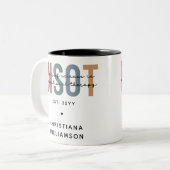 MSOT-Master für Berufstherapie Zweifarbige Tasse (Vorderseite Links)