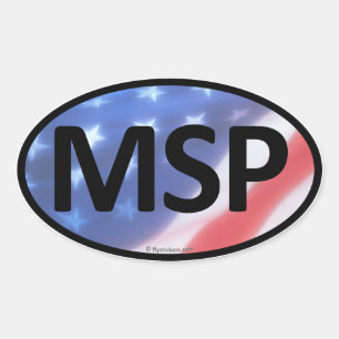 MSP Oval Aufkleber