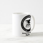 MSSA LOGO, Ihre Rechte erklärend Kaffeetasse (VorderseiteRechts)