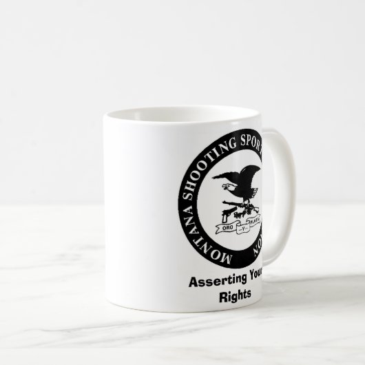 MSSA LOGO, Ihre Rechte erklärend Kaffeetasse (VorderseiteRechts)