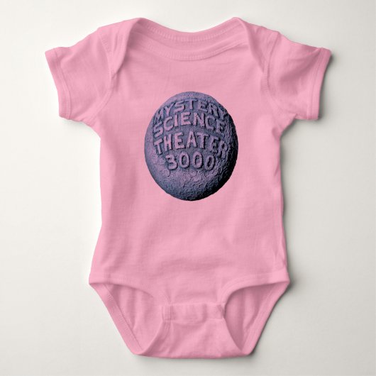 MST3K Mond-Bodysuit (Rosa) Baby Strampler (Vorderseite)